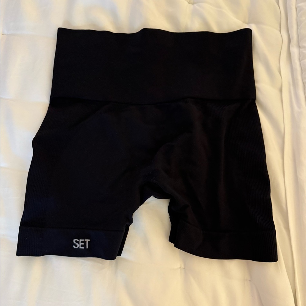 SET Active Black Bike Shorts